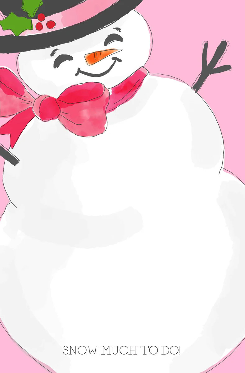 Snow Much To Do Notepad, 5.5" x 8.5" | Taylor Beach Design