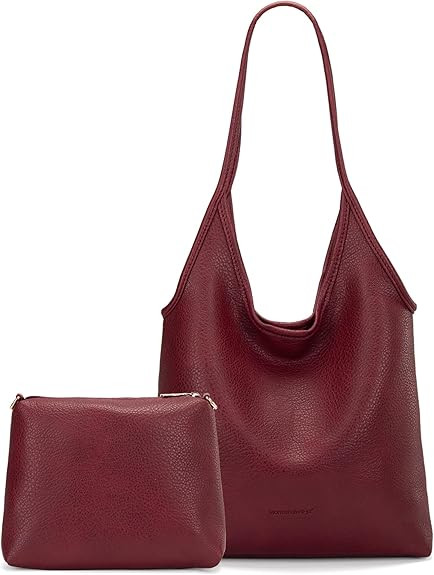 Montana West Slouchy Hobo Bags for Women Soft Designer Shoulder Purses Ladies Top Handle Handbag | Amazon (US)
