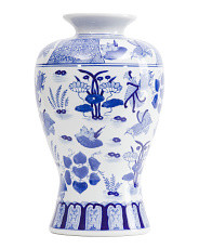 10x17 Chinoiserie Ceramic Vase | TJ Maxx