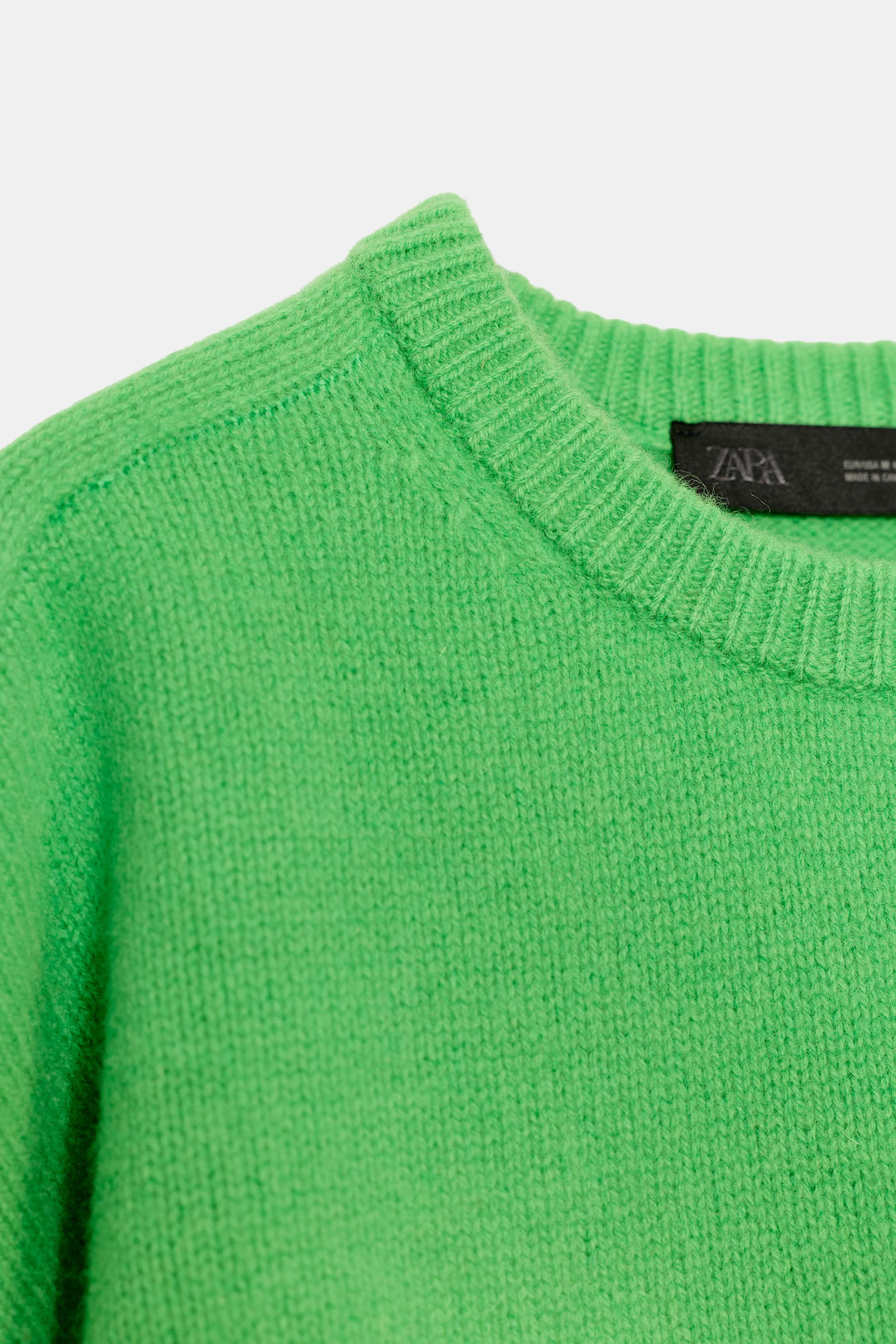 100% WOOL HAMMER SLEEVE JUMPER | Zara UK