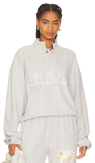 Perpetual Feelings Henley Crew in Grey | Revolve Clothing (Global)