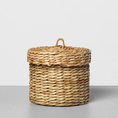 Woven Bath Storage Canister Beige - Hearth & Hand™ with Magnolia | Target