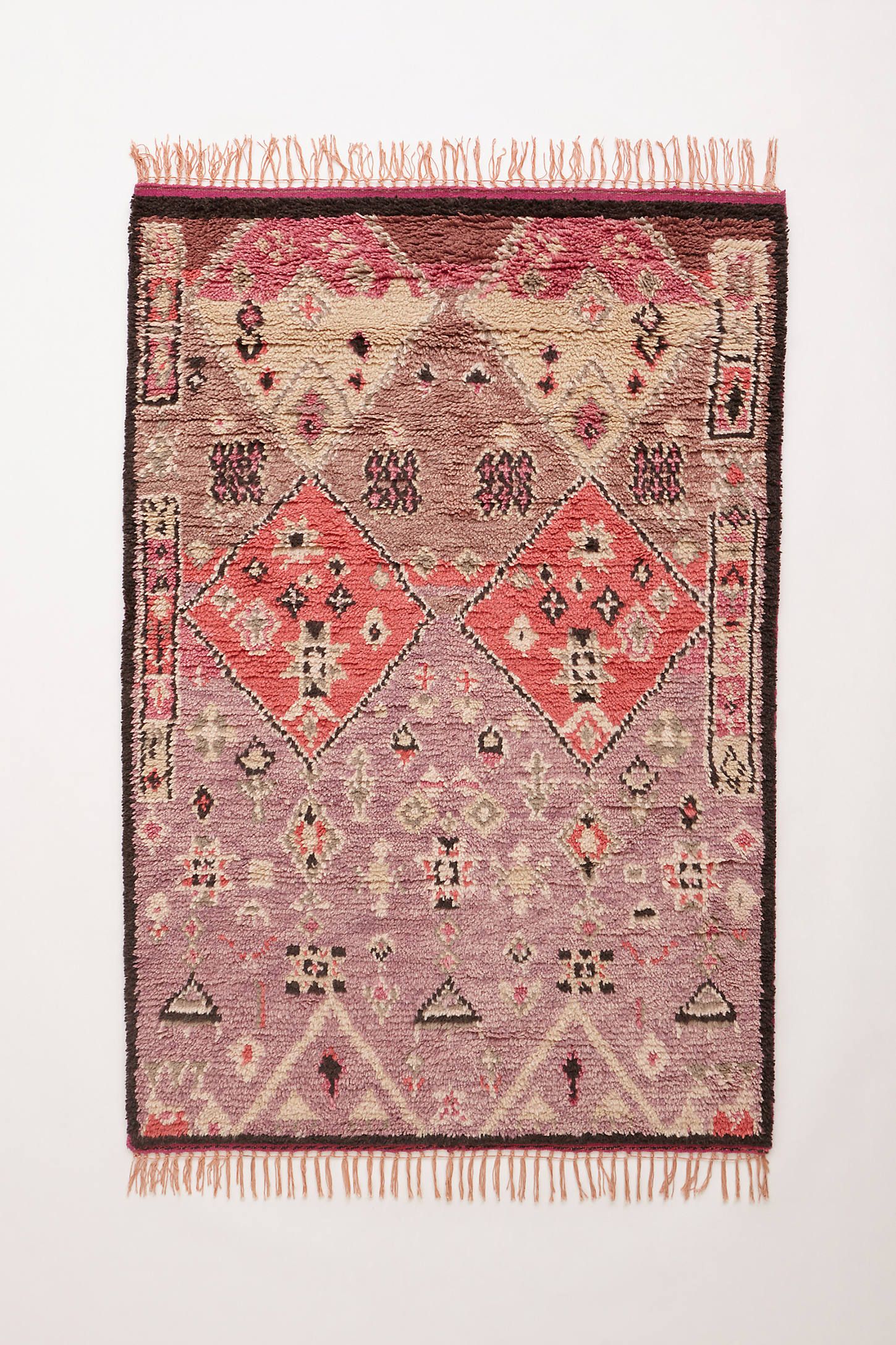 Hand-Knotted Double Diamond Rug | Anthropologie (US)