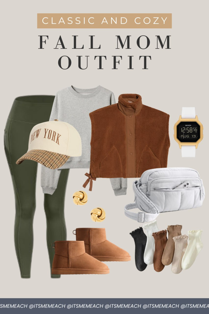 Classic And Cozy Fall Mom Outfit

// Fall Mom, Fall Mom Outfits, Fall Outfits Mom, Mom Outfits, Mom In Style, Mom Style, Mom Fashion, Casual Mom Outfits, Classy, Classy Outfit,Cozy, Cozy Fall, Classic Style, Cozy Outfits, Fall Outfit Fall, Fall Fashion, Fall Looks, Fall Fits, Fall Inspo, Vest Outfits, Vest Top, Fleece Vest, Fall Boots, Ankle Boots, Workout Outfits, Leggings, Crewneck Sweatshirt, Crossbody Bag, Shoulder Bag, Watches Women, Earrings, Stud Earrings, Ruffle Socks 

 #LTKFindsUnder100 #LTKStyleTip #LTKItBag