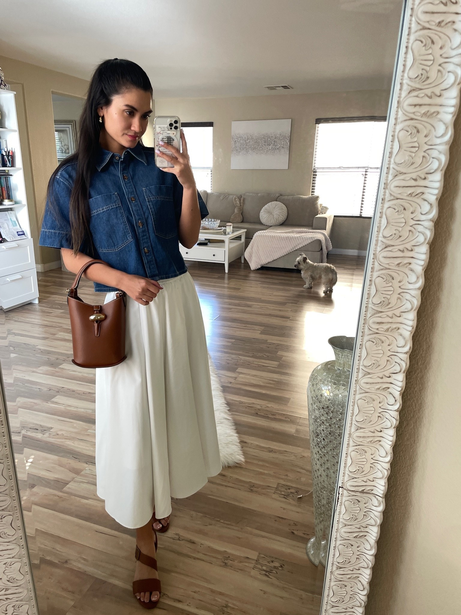Casual summer fit 
bag: H&M


western wear, western fashion, country outfit, country style, denim top, church outfit, everyday style, everyday outfit, simple style, minimalist style, minimalist outfit

#LTKootd #LTKSeasonal #LTKPetite