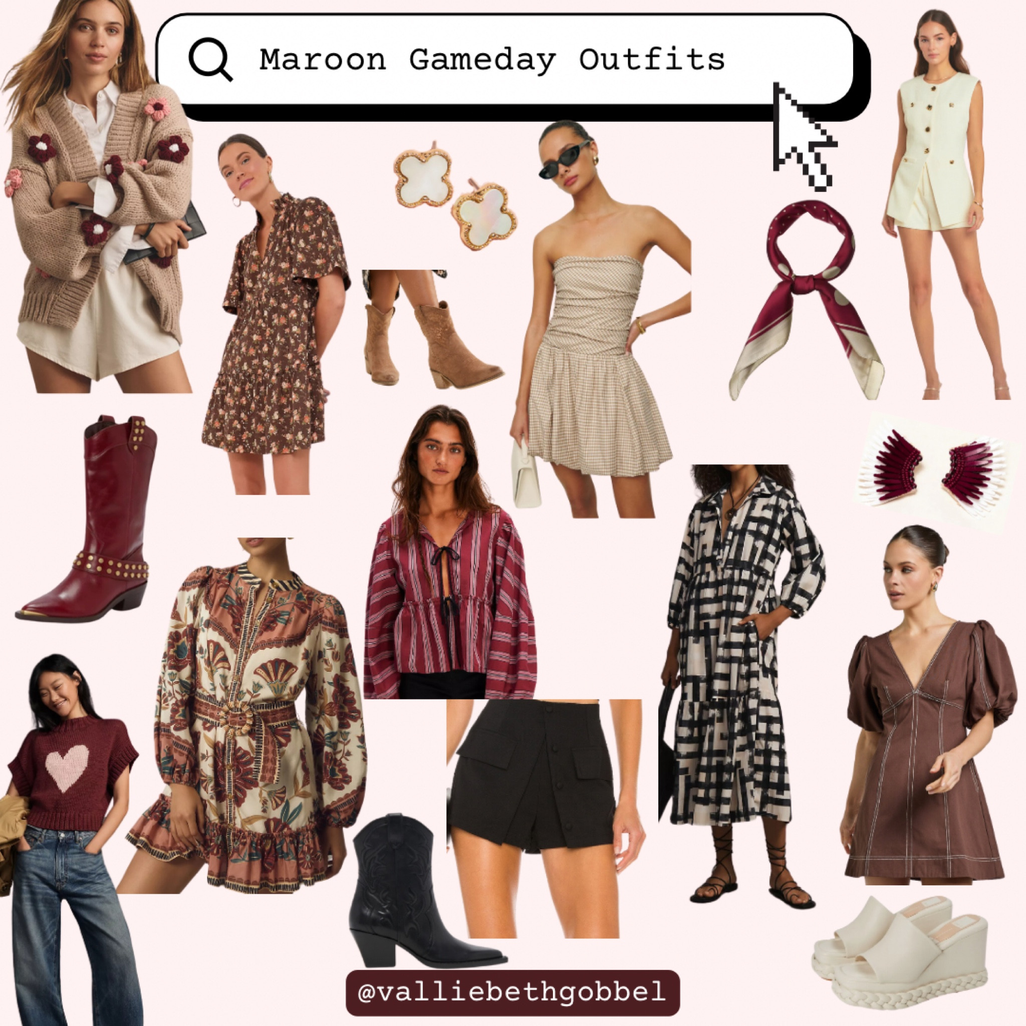 Gameday / tailgating outfits! #msstate #msu #maroon #cream #blackandwhite

#LTKStyleTip #LTKShoeCrush #LTKSeasonal