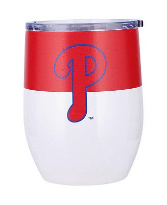 Logo Brands Philadelphia Phillies 16 oz Colorblock Stainless Steel Curved Tumbler - Macy's | Macy's