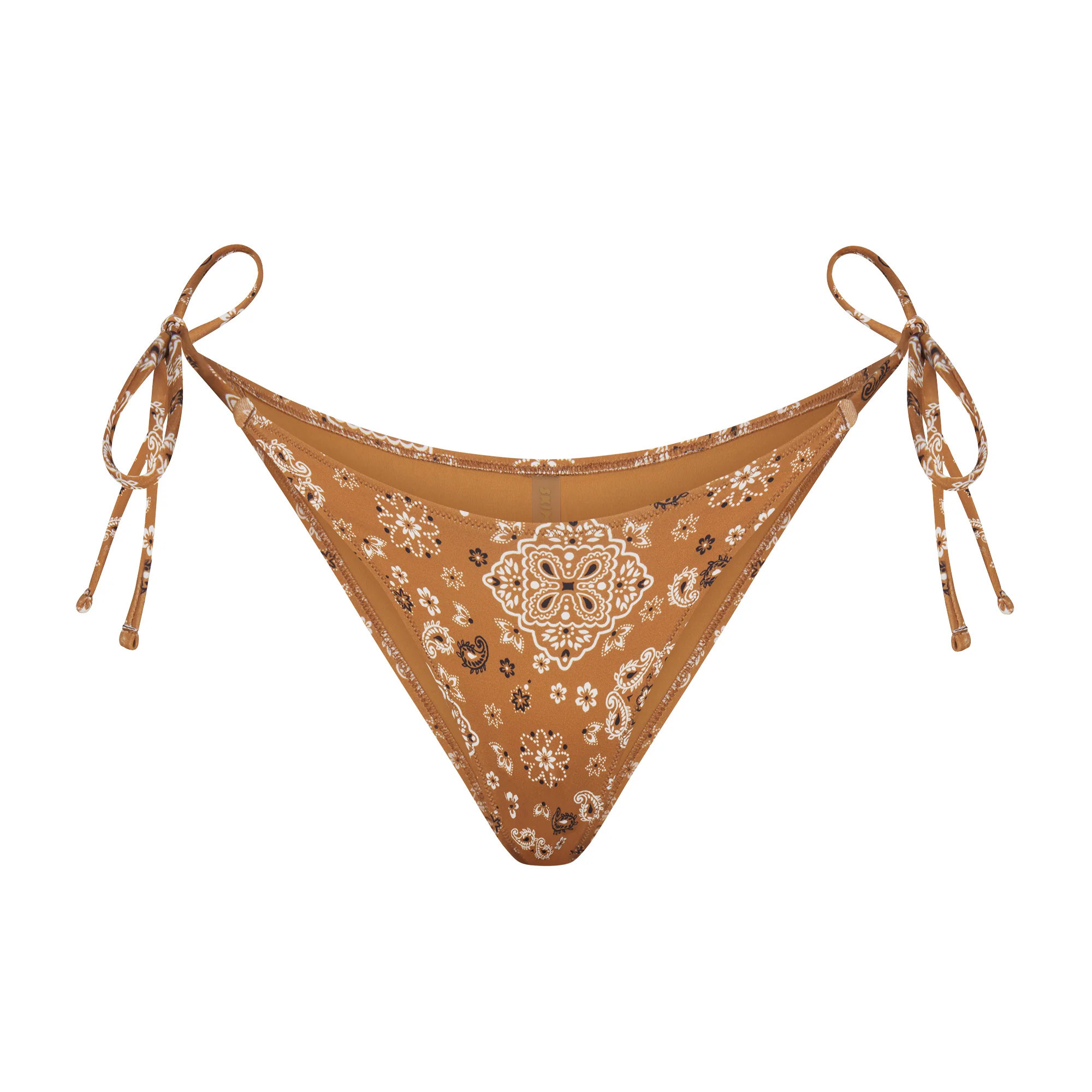 SKIMS Dipped Tie Bikini Bottom | Medium Neutral | Signature Swim | SKIMS (US)