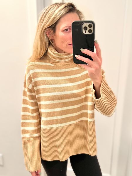 A turtleneck for the colder days of spring. Loving these neutral stripes looks great with a pair of flared leggings.

Classic style | spring sweaters | spring outfits | spring style | attainable style | striped sweaters | turtleneck

#SpringOutfits #SpringSweaters #ClassicStyle #SpringTops #SpringStyle #EveryDayBasic

#LTKFind #LTKunder50 #LTKSeasonal