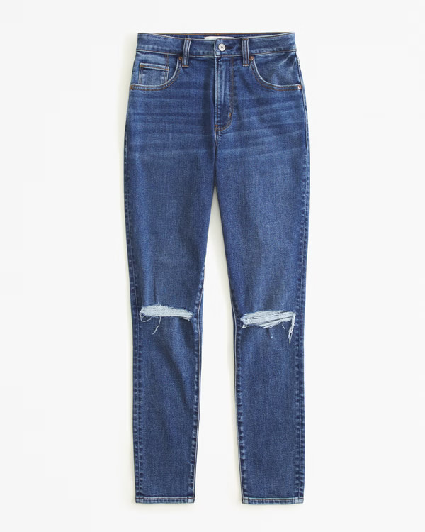 Women's High Rise Super Skinny Ankle Jean | Women's Clearance | Abercrombie.com | Abercrombie & Fitch (US)
