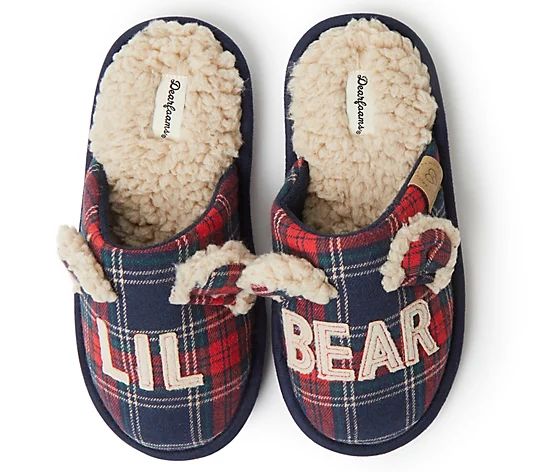 Dearfoams Kid's Lil Bear Clog Slippers - QVC.com | QVC