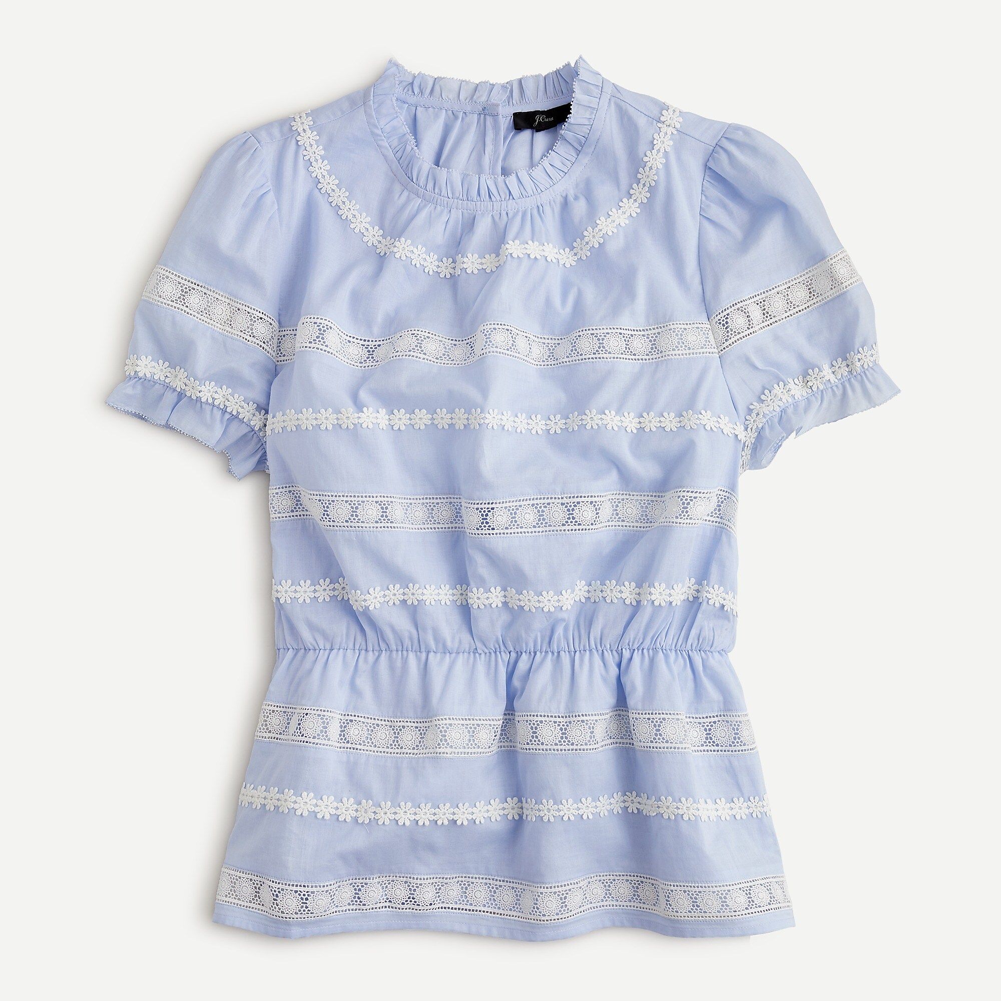 Daisy-chain peplum top | J.Crew US