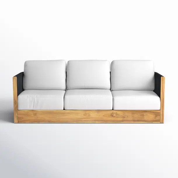 Aniston Teak Swivel Patio Chair with Sunbrella Cushions | Wayfair North America