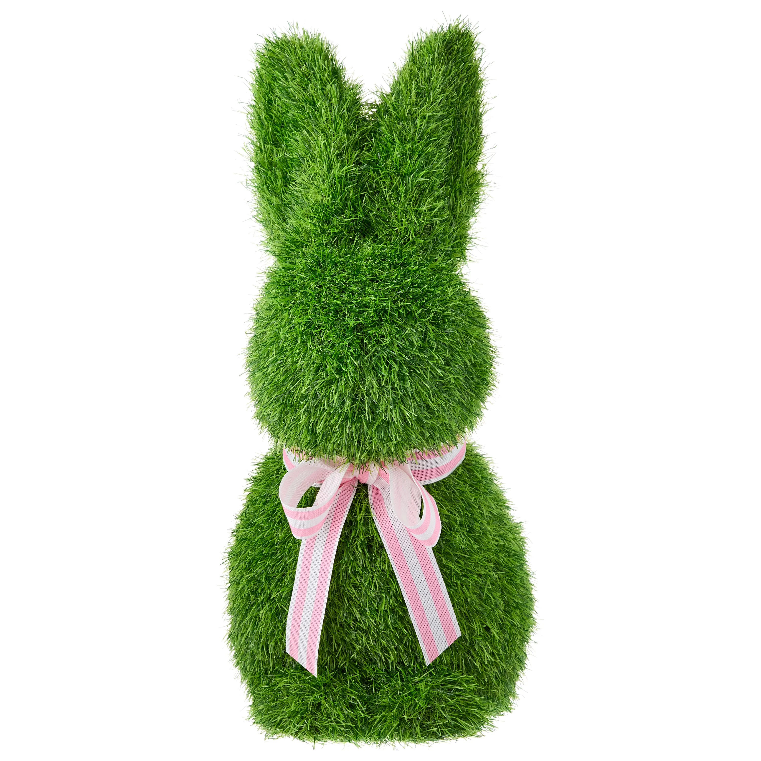Faux Grass Sitting Bunny Tabletop Decoration, Green, 24.5", Easter by Way To Celebrate | Walmart (US)