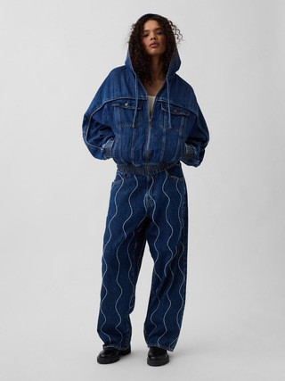 Gap × HFR Denim Zip Hoodie by Daveed Baptiste | Gap (US)