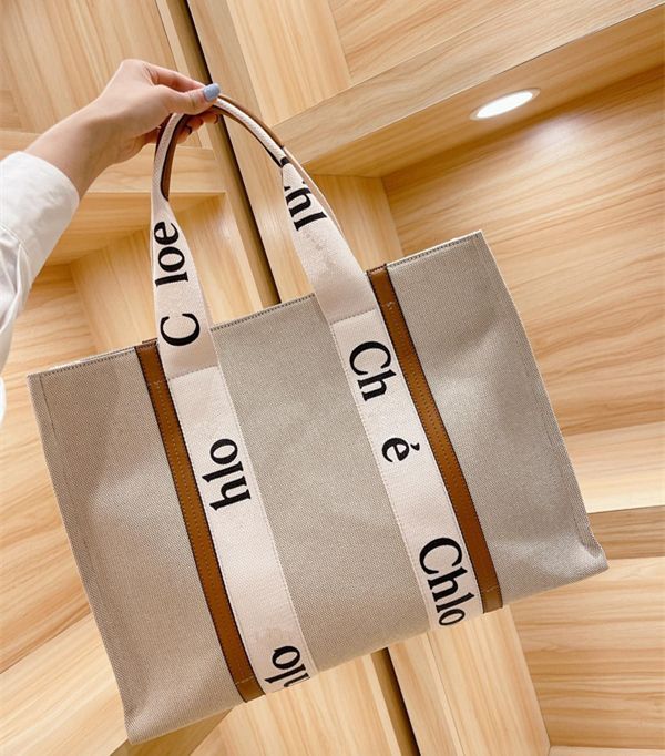 Top Women Handbags WOODY Tote Shopping Bag Handbag High Quality Canvas Fashion Linen Large Beach ... | DHGate