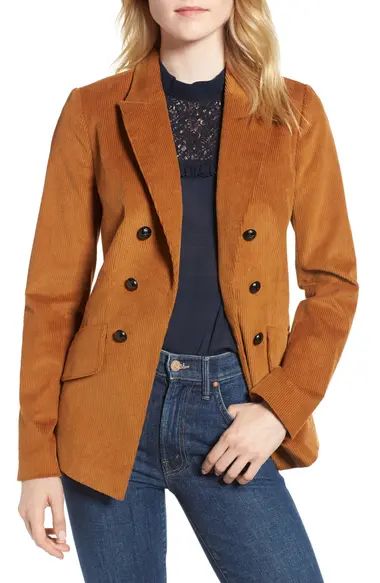Double Breasted Corduroy Blazer | Nordstrom
