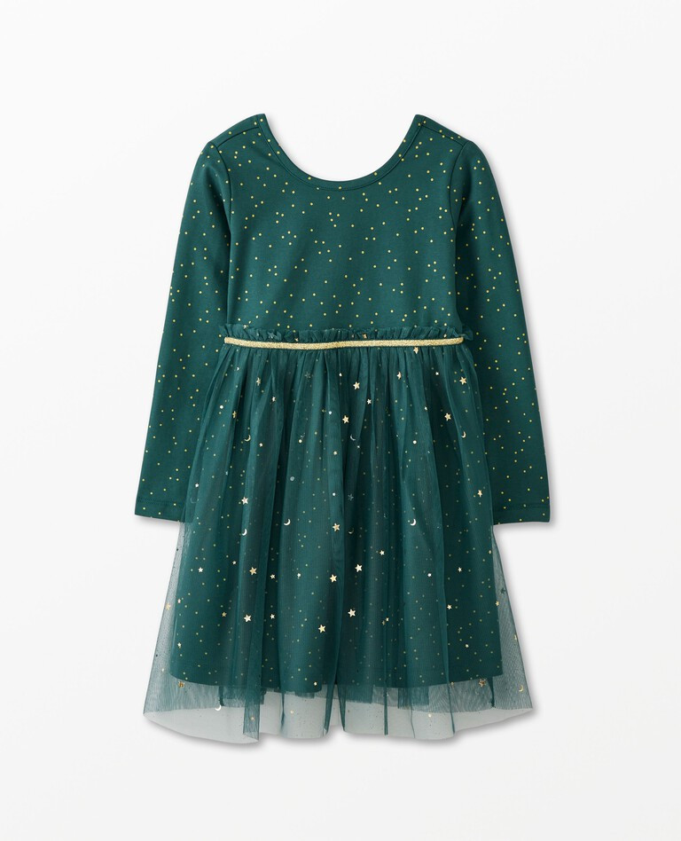 Super Soft Shimmer Tulle Skater Dress | Hanna Andersson