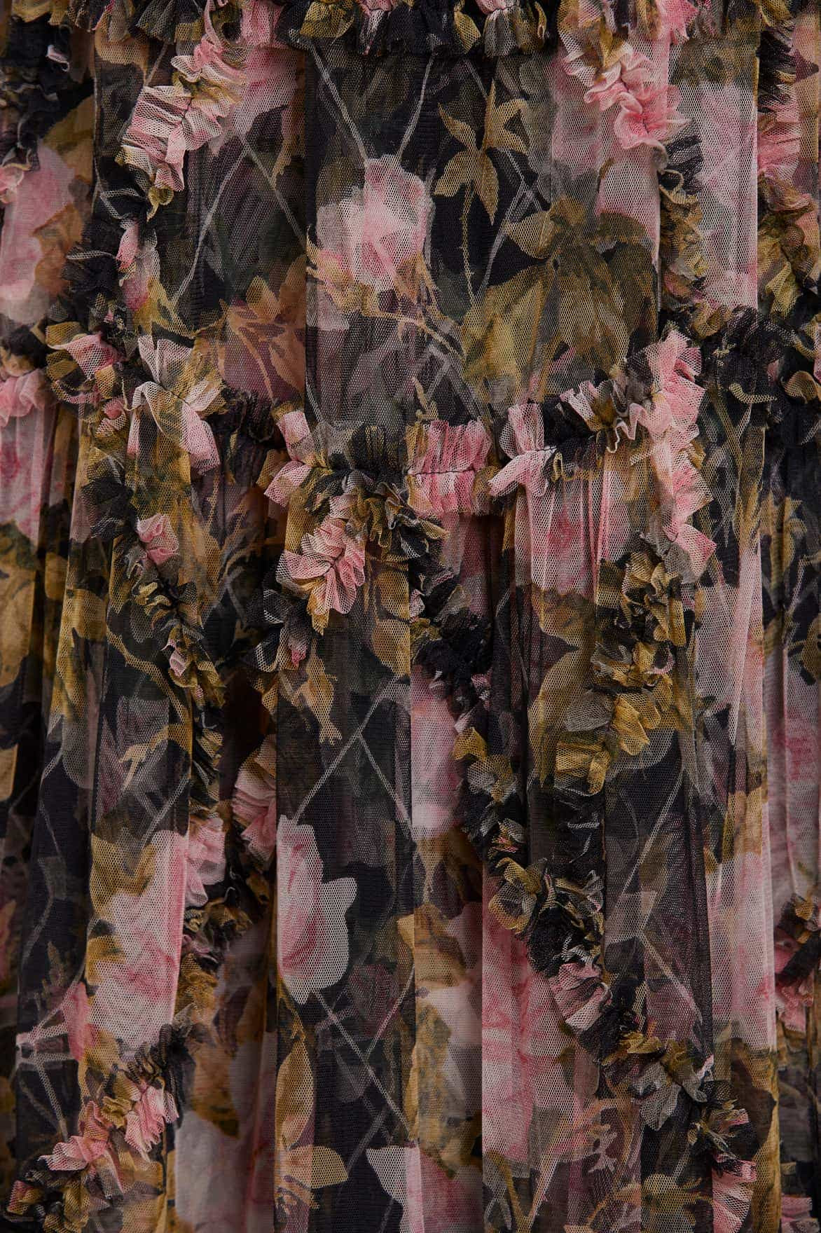 English Rose Diamond Ruffle Gown | Needle & Thread US