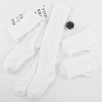 Witwot 3 Pairs Women's Slouch Socks Cotton Knit Knee High Scrunch Sock Size 6-11 | Amazon (US)