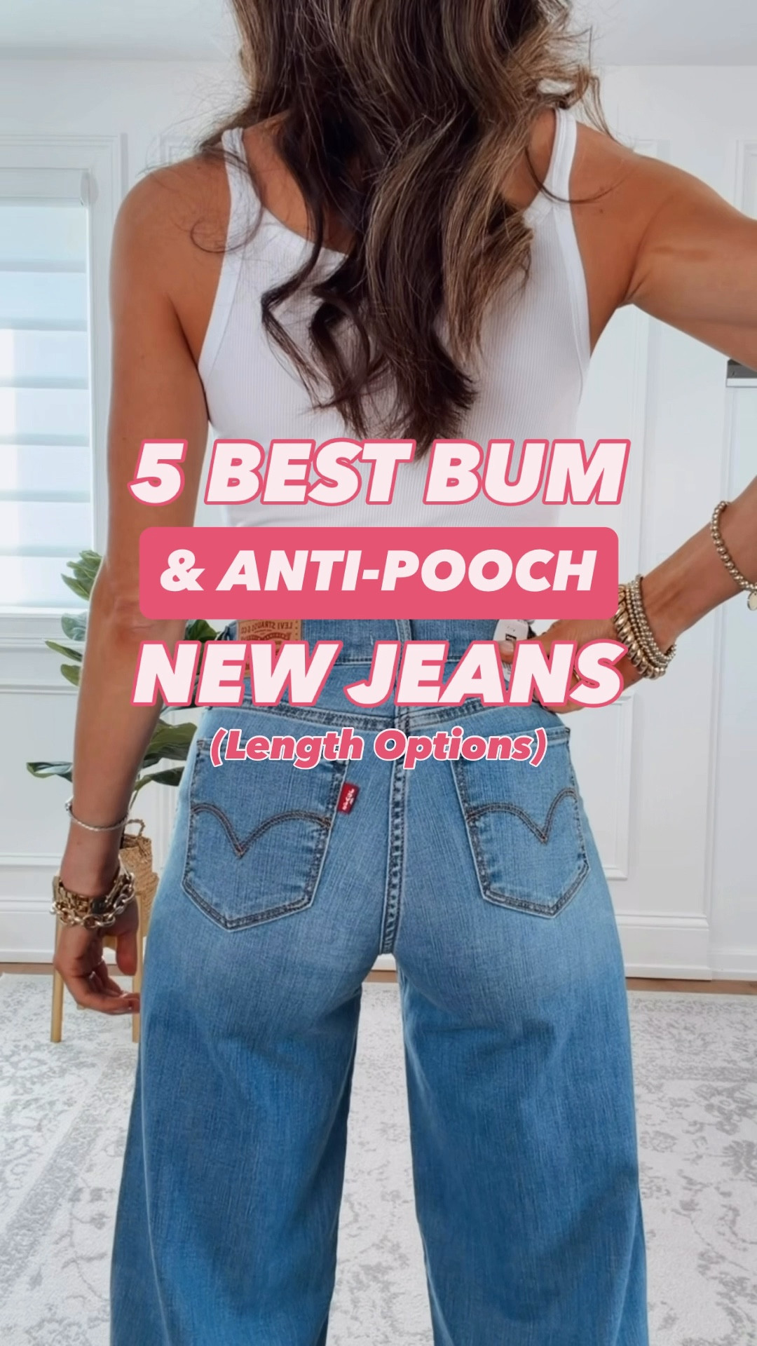 Best Bum and Anti-Pooch Jeans - wearing my true to size in each, 25. All are stretchy, but stretchiness varies. Length options available! Follow for more!

#LTKgrwm #LTKootd #LTKmomlife