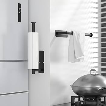 ASTOFLI Paper Towel Holder Under Cabinet No Drilling, Self Adhesive Paper Towel Holder Wall Mount... | Amazon (US)