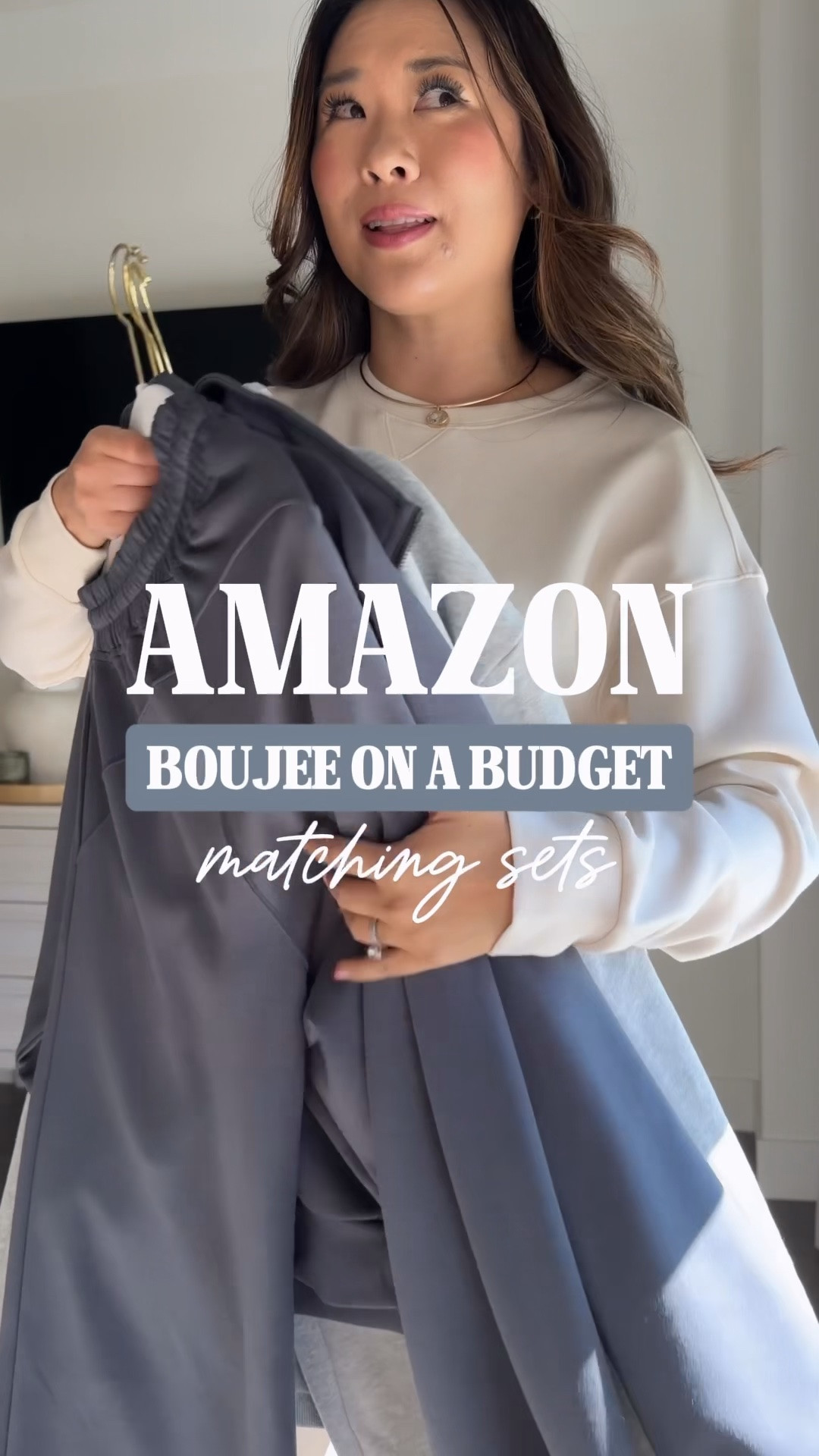 Amazon boujee on a budget matching sets // mom outfit