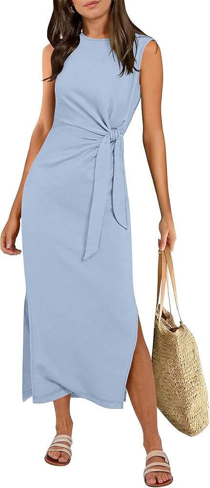 ANRABESS Womens Summer Maxi Dress Tank Long Dresses | Amazon (US)