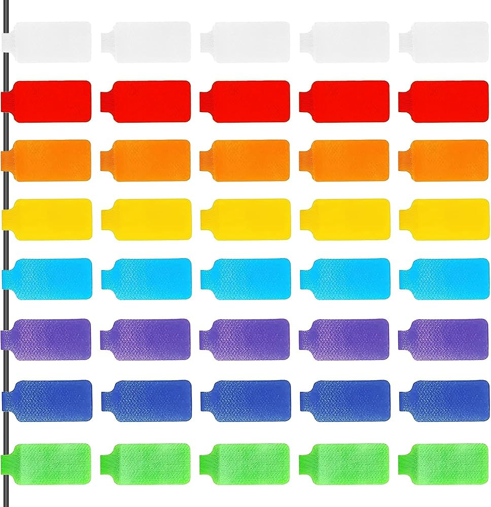 Cable Cord Labels Large Size, 48Pcs Reusable Waterproof Cable Label Tags for Electronics, Colorfu... | Amazon (CA)