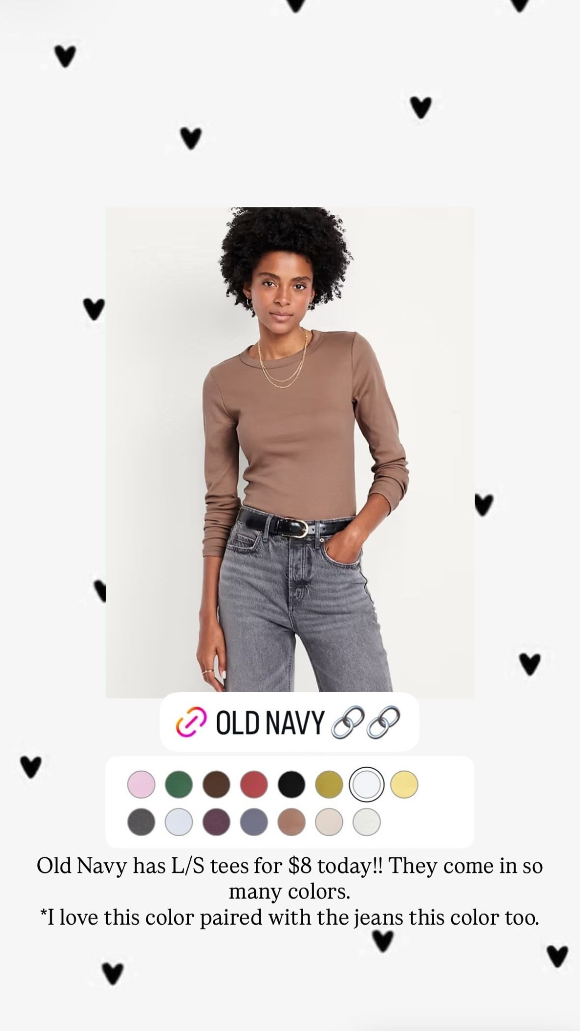 Old Navy has these L/S tees for $8 today. They come in so many great colors too!!

#LTKFindsUnder50 #LTKStyleTip #LTKSaleAlert