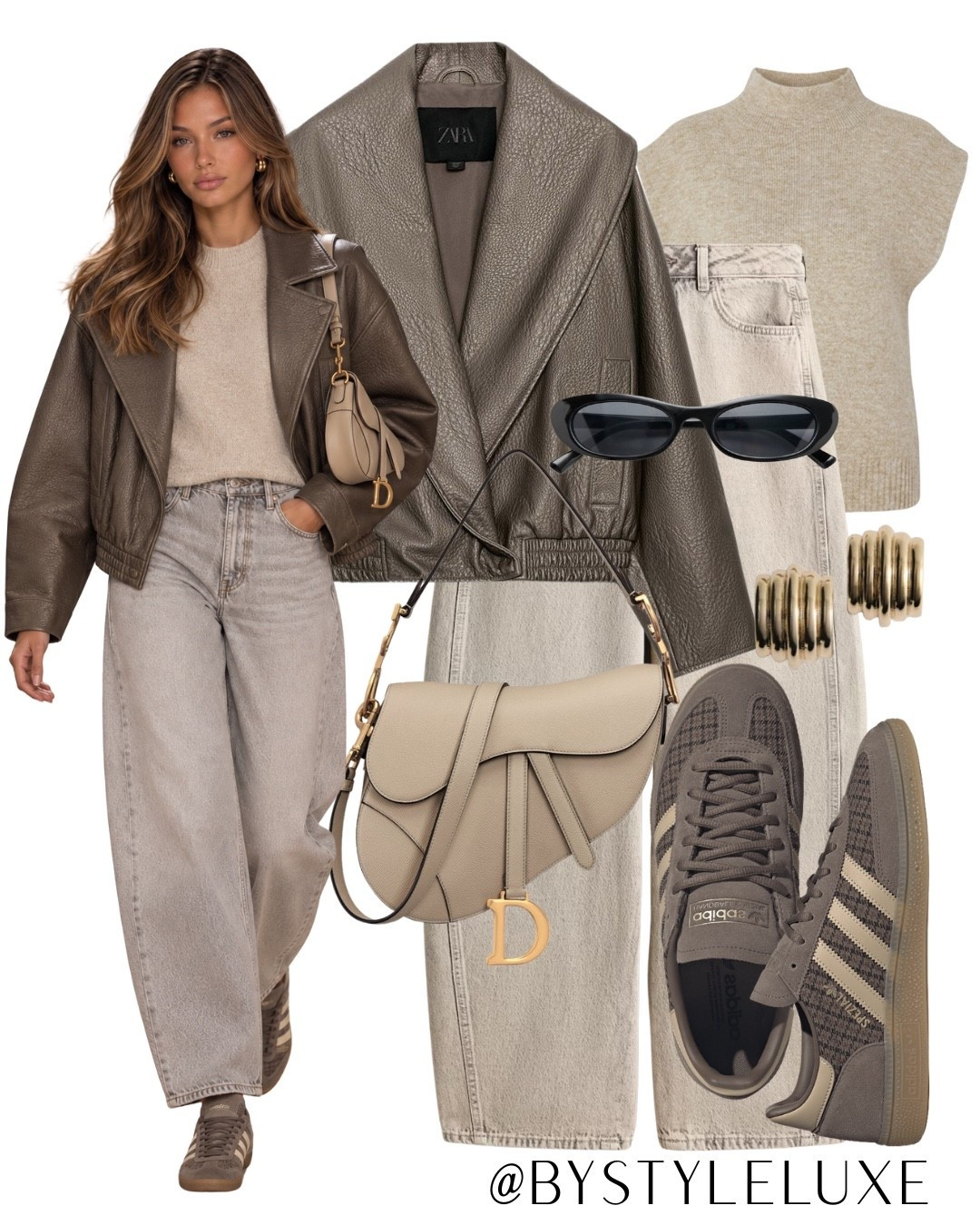 ZARA JACKET - New @Zara faux leather jacket in this gorg slate grey colour, perfect with cool neutrals 

#jacket #jeans #autumnoutfit

#LTKautumn #LTKjeans #LTKshoes