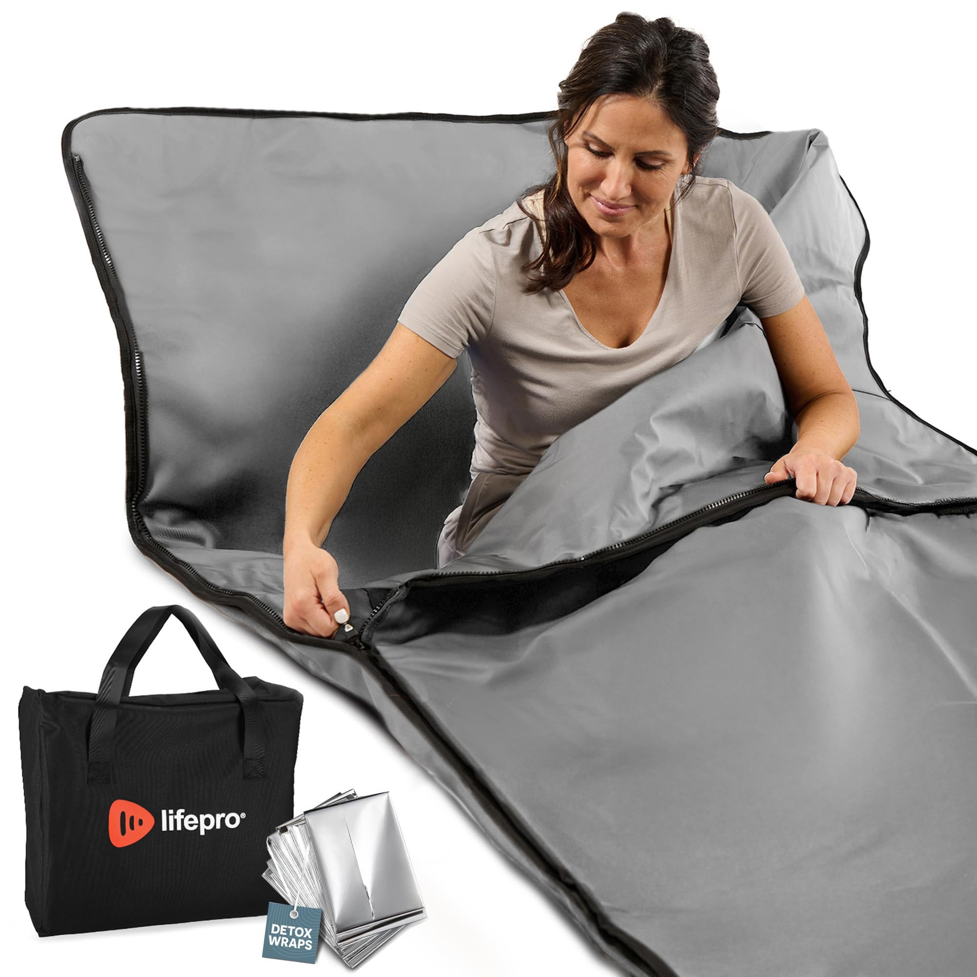 LifePro RejuvaWrap Infrared Sauna Blanket for Detox & Relaxation – Available in 5 Colors & 3 Mo... | Amazon (US)