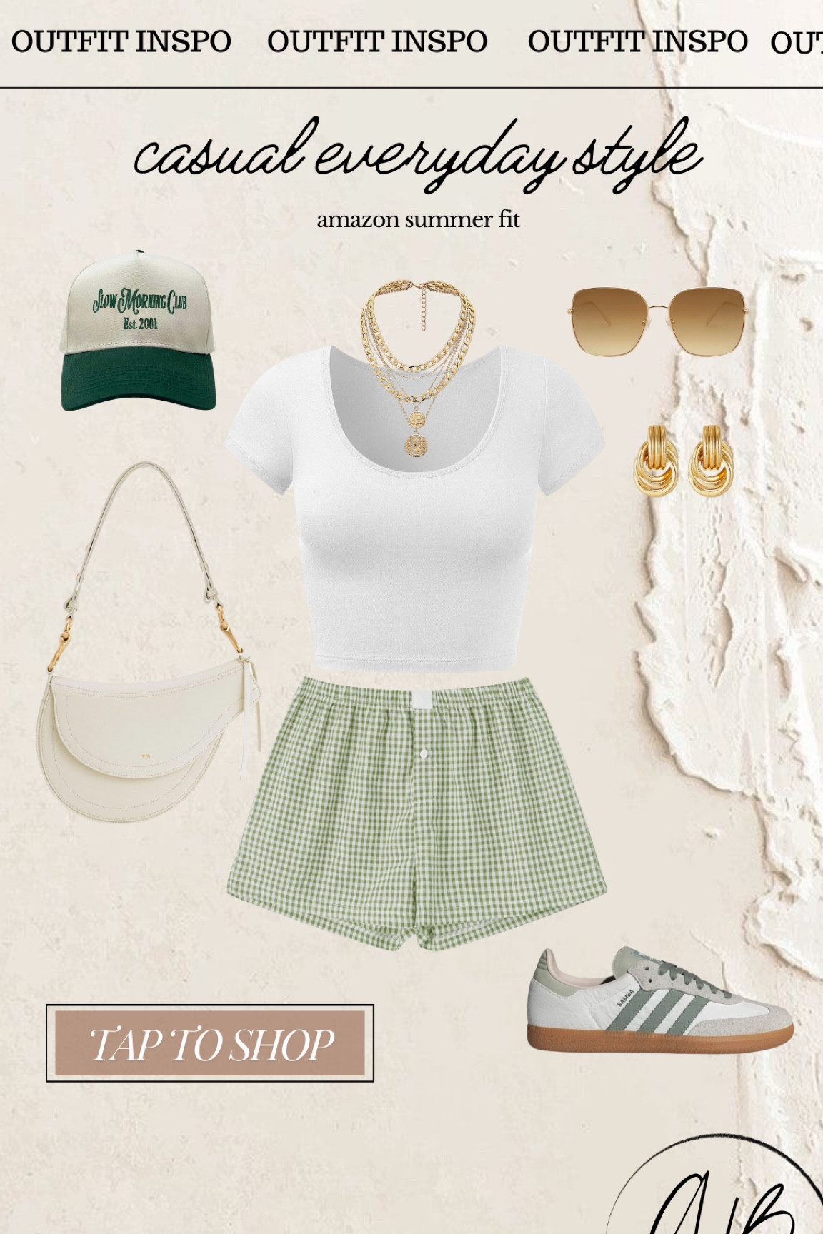 Cute and casual trendy Amazon everyday style outfit inspo 

Boxer short trend 
Adidas sambas 
Trucker hat 

#LTKFindsUnder50 #LTKStyleTip #LTKSeasonal