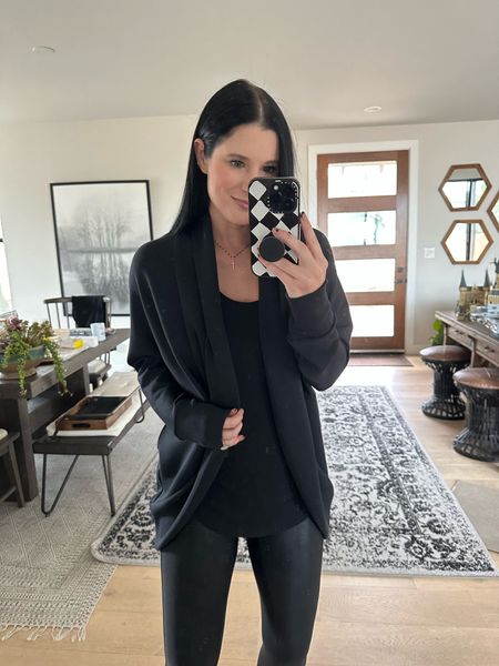 Use code DTKxSPANX for 10% off your entire order.

This AirEssentials cardigan sold out once before and they just restocked it along with the green. I’m wearing the XS/S.

My faux leather leggings are also 10% off with code DTKxSPANX. I’m wearing the small.

I linked my black layering tank. It’s only $19 but size up. I’m in the large.

Travel outfit, Spanx sale

#LTKsalealert #LTKtravel #LTKstyletip