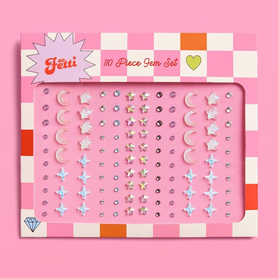 xo, Fetti Celestial Face Eye Gems - 110 pcs. | Astrology Bachelorette Face Stickers, Birthday Rhi... | Amazon (US)