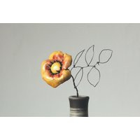 Yellow Ceramic Flower For Amazing Bouquet - Stoneware Made To Order | Etsy (US)