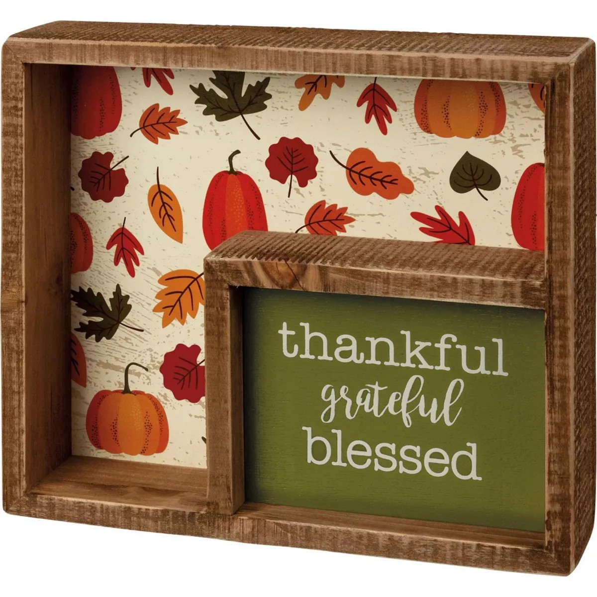 Home Decor 7.0 Inch Grateful Box Sign Thankful Fall Thanks Giving Box Signs | Target