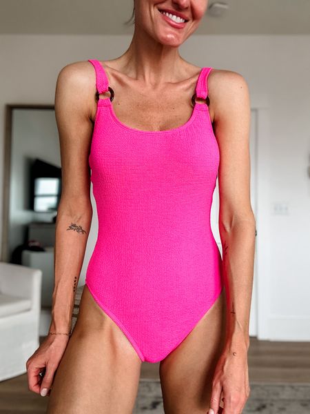 This pink! 😍 Such a cute swimsuit for the summer! It comes in several colors! Wearing size small! 

Loverly Grey, swimsuits, Target finds 

#LTKSeasonal #LTKSwim #LTKFindsUnder50