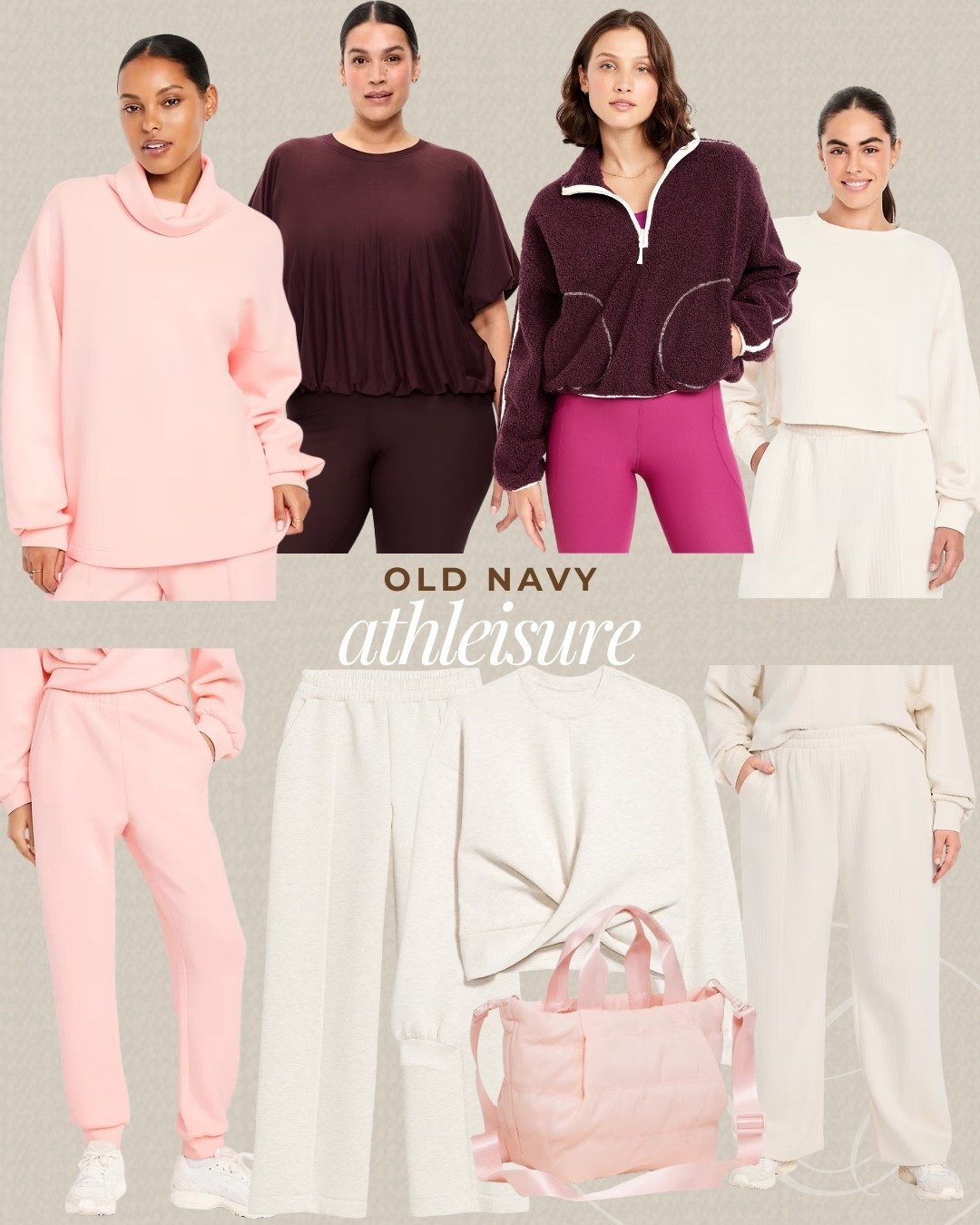 New active and loungewear arrivals from Old Navy. I love the pink set with the puffer bag  

#LTKHoliday #LTKGiftGuide #LTKSeasonal
