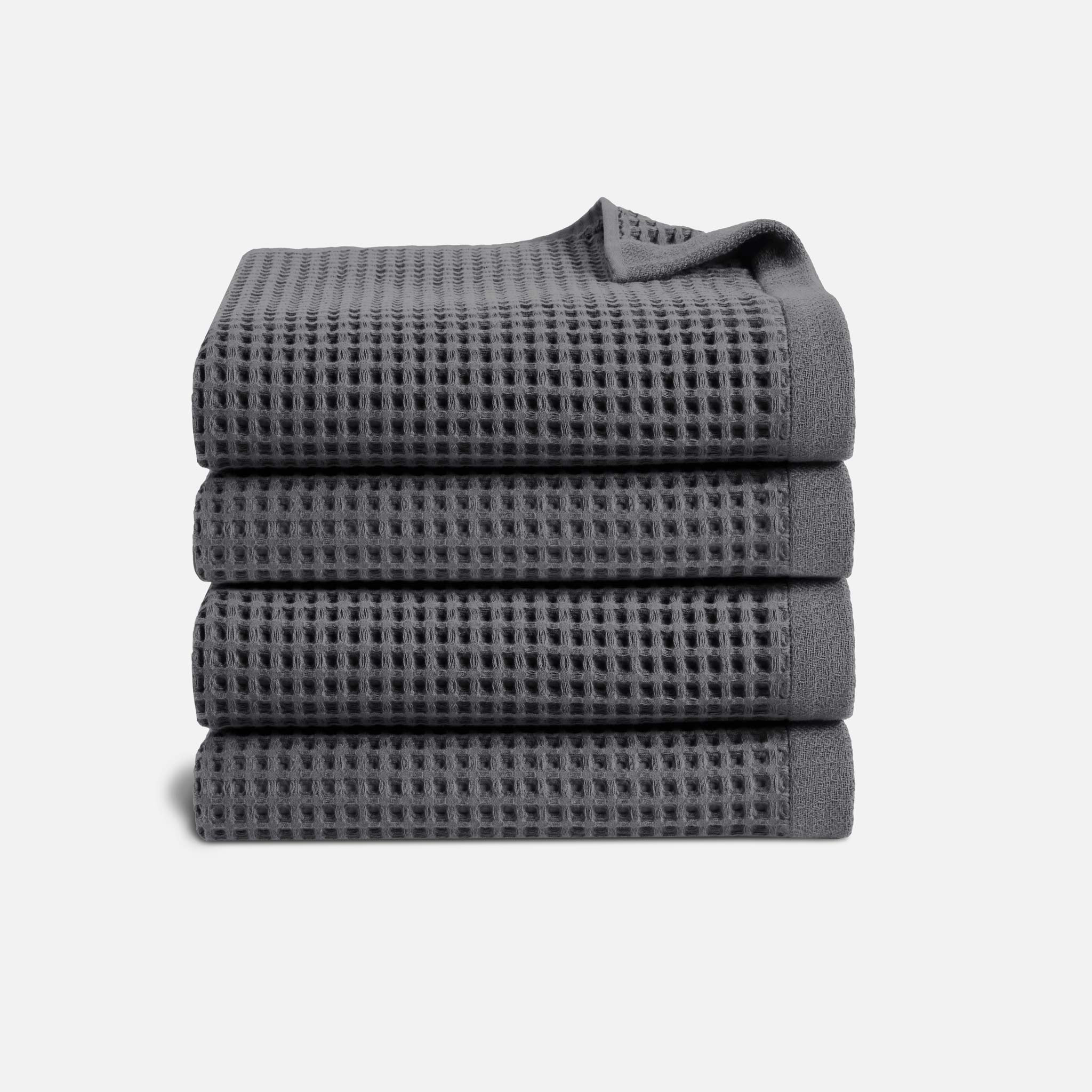 Brooklinen Dreamweave Waffle 4-Piece Bath Towel Bundle in Slate | Brooklinen