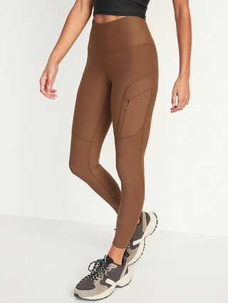 High-Waisted PowerSoft 7/8-Length Cargo Compression Leggings for Women | Old Navy (CA)