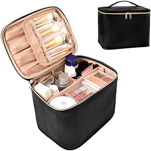 Makeup Bag Organizer, OCHEAL Travel Makeup Bags Cosmetic Bag For Women Girls Large Capacity Toiletry | Amazon (US)