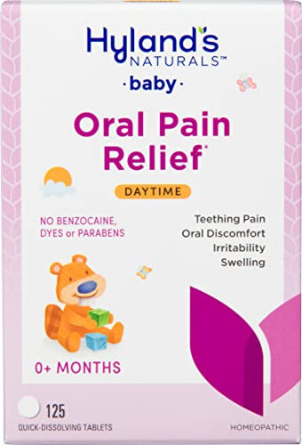 Hyland's Baby Daytime Soothing Tablets with Chamomilla, Natural Relief of Oral Discomfort, Irritability, and Swelling, (Pack of 1, 125 Count Total) | Amazon (US)