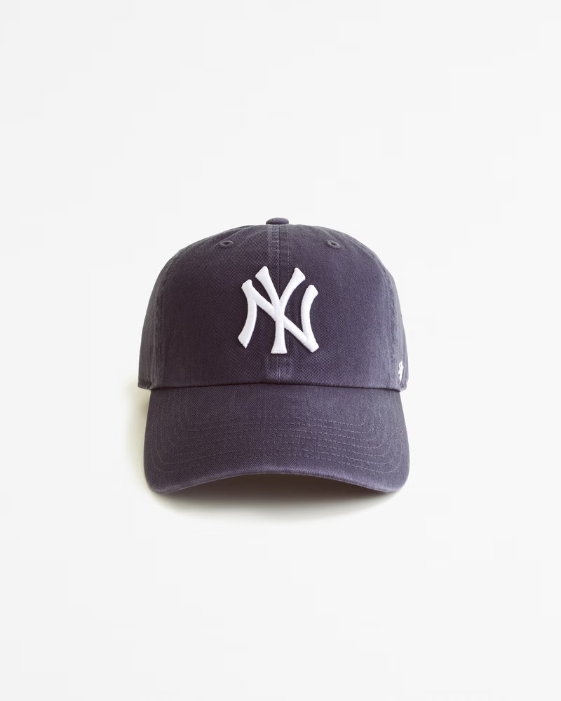 abercrombie kids boys new york yankees baseball hat in navy - size 1 size | Abercrombie & Fitch (US)
