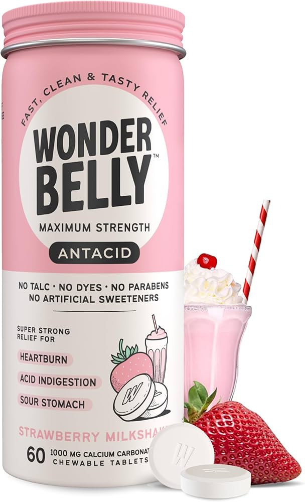 Wonderbelly Antacid, Effective Heartburn and Instant Acid Indigestion Relief, Extra Strength Chew... | Amazon (US)