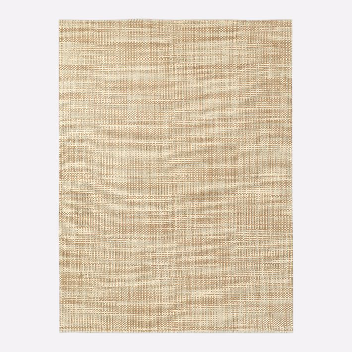 Mid-Century Heathered Basketweave Wool Rug | West Elm (US)