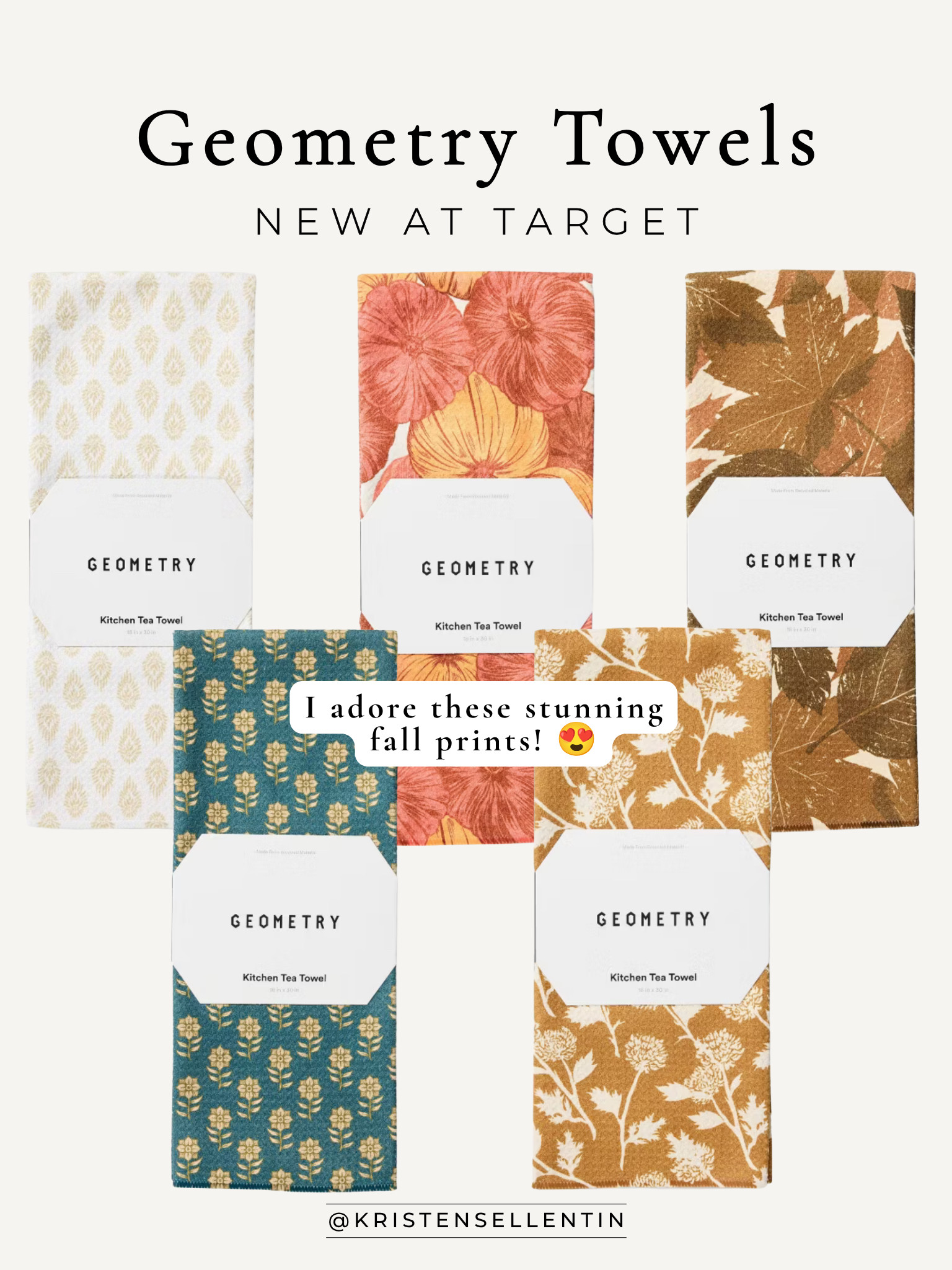 New! Geometry towels @ Target! I love these gorgeous fall prints! 

 #LTKSeasonal #LTKHome