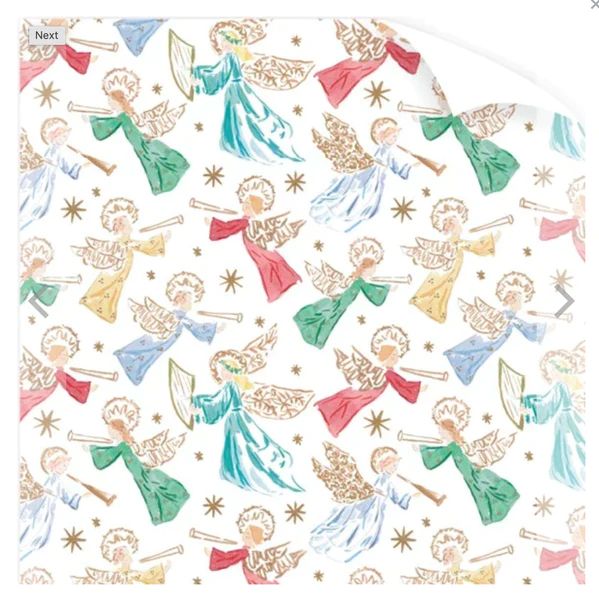Dogwood Hill Nativity Angels Wrapping Paper Roll | Fig and Dove
