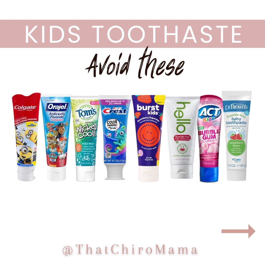 ‼️For the FULL list of clean toothpaste options for adults and kids (yes there are more great ones😍) just comment below “TEETH” and I will send it your way’

So I realized this post UPDATE is necessary because a few toxinfree options surprisingly tested for lead and heavy metals. I removed them from the clean list but didn’t add them to the avoid list in case they reformulate and share their findings. I will update if any other findings are released. Note some products recommended are the cleanest of their brand.

⤵️If you have specific brand questions you can ask in comments and I will let you know if they indeed tested positive.

I think you have a right to know what’s in all your children’s products, especially when they’re labeled “clean”, “nontoxic” etc!

Also, as you see none of the options I added contain f!uride but I will discuss this at another time!

Make sure to share with other mamas who might’ve fallen for these clean product tactics like I have! No shame, we are all learning!🙌🏻

.
.
.
#dental #dentalcare #dentalhygiene #tooth #toothfairy toothpaste teeth teethcleaning teethcleaning nontoxicbeauty nontoxic nontoxicliving toxinfree toxinfreefamily toxinfreelifestyle toxinfreeliving cleanculture holistic holistichealth holisticdentistry
