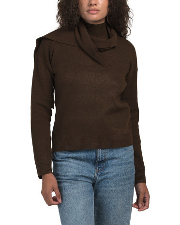 Sweater With Scarf | TJ Maxx